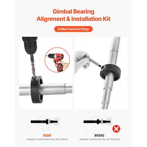 Set di attrezzi per l'allineamento dei motori marini Mercruiser OMC, Volvo Cobra e per il rimozione dei cuscinetti del cardano e della bell-campagna - Product Image 4