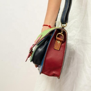 LW กระเป๋าหนังวินเทจหรูหราสำหรับสตรีสไตล์เพรพพี้ที่จับเดี่ยวแบบพกพาโบฮีเมียนกระเป๋าคอลเลกชันฤดูหนาวหลากสี - Product Image 3