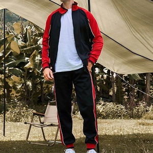 Poliéster Unisex lujo apilado chándal hombres Sudadera con capucha Jogger conjunto invierno grueso liso personalizado ropa deportiva chándal - Product Image 5