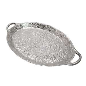 Cast Aluminium Geometric Tray Modern Decorative Platter for Serving and Tabletop Arrangement Home Dining Accent - Product Image 1