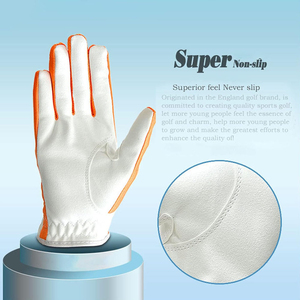 Guantes de Golf de Piel Cabretta de Primera Calidad, Antideslizantes, con Palma Suave, para Torneos, Fabricante OEM ODM - Product Image 3