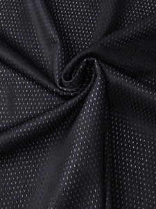 Camiseta de fútbol americano de malla negra para hombre, 240 g/m², cuello en V, estilo universitario, estilo urbano, OEM, al por mayor - Product Image 4