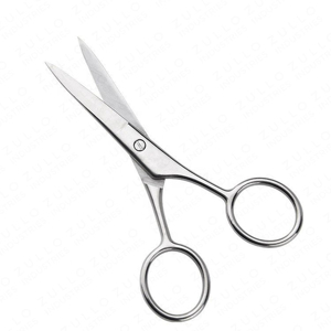 Tijeras de Manicura de Acero Inoxidable, Hoja Recta, Punta Afilada, Mango Redondo, Cortaúñas Duradero de 8.8cm, Uso para Adultos, Corte Preciso de Cutículas - Product Image 5