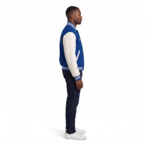 Blouson universitaire haut de gamme pour homme en laine et cachemire avec manches en cuir, style Heritage College, personnalisable OEM, vêtement d'extérieur Sialkot - Product Image 3