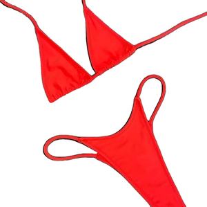 Conjunto de Bikini Unisex de Alta Calidad Personalizable con Logotipo, Traje de Baño con Sujetador y Braguita, Ropa de Playa - Product Image 1