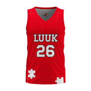 เสื้อบาสเก็ตบอลระบายอากาศได้ดี คอวี แขนกุด ผลิตตามสั่งสำหรับสโมสร โรงเรียน ทีมกีฬา โดยผู้ผลิตชุดกีฬา - Product Image 4