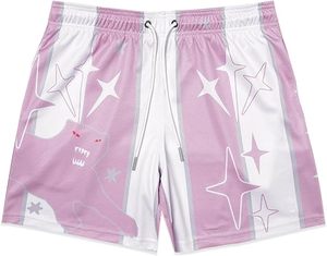 Pantalones Cortos Deportivos Casuales con Estampado Gráfico, Cintura Elástica, para Baloncesto, Running y Actividades Deportivas - Product Image 6