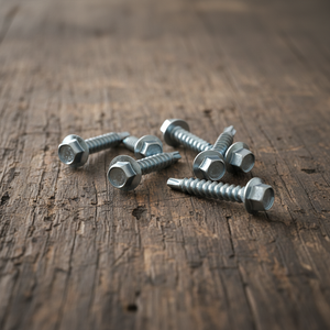 Anti-Rust <b>Galvanized</b> TEK Point Hex Drive Fasteners - Premium Carbon Steel Roofing <b>Screws</b> - Product Image 2