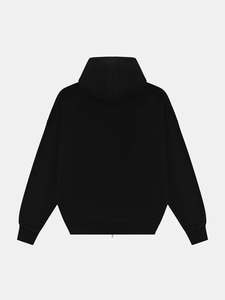 Oversized 100% Cotton Heavyweight Boxy Zip up <b>Hoodie</b> Cropped <b>Hoodie</b> <b>for</b> <b>Men</b> Streetwear Boxy Fit <b>Hoodie</b> with Zipper - Product Image 2