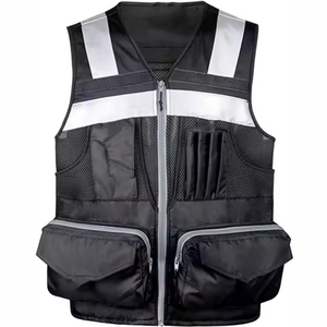 Chaleco de Seguridad Reflectante de Alta Visibilidad con Múltiples Bolsillos, Fabricado Profesionalmente, Ropa Exterior Informal - Product Image 5