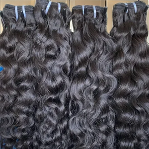 Paquete de Cabello Humano Natural Crudo al por Mayor de Camboya, Birmania y Vietnam, Grado 12A, Remy, Ondulado Profundo, Tejido Corporal, Puntas de Una Sola Capa, GK Natural - Product Image 1