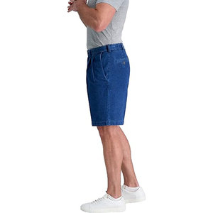 Pantalones cortos de mezclilla azules informales para hombre, pantalones cortos de mezclilla ajustados, estilo veraniego - Product Image 2