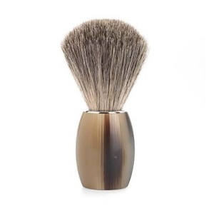 Cepillo Redondo Ecológico Hecho a Mano de Cuerno de Búfalo de ILAHI con Mango de Cuerno para Afeitar y Personalización de Halloween - Product Image 6