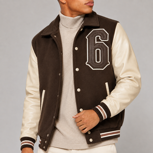 Veste varsity pour homme en strass, style luxe, vente en gros pour les détaillants de mode américains, personnalisation possible. - Product Image 4