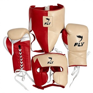 Custom Fly Boxing Sparring Set Cowhide Leather Boxing Gloves <b>Head</b> Guard Groin Guard Professional <b>Training</b> Gear OEM Wholesale - Product Image 2