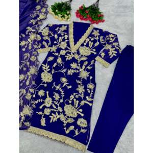 Designer Sequence Work <b>Party</b> <b>Jumpsuit</b> Elegant Pent and Dupatta for Special Occasions - Product Image 1