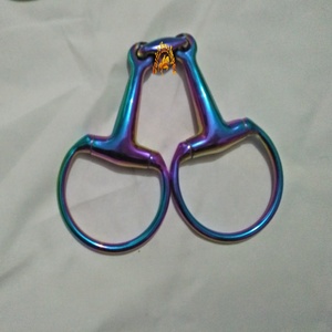 Venta al por mayor Horse Bit Rainbow Eggbutt Snaffle Horse Bits Múltiples colores Equine Ecuestrian Products Custom - Product Image 2