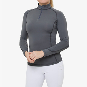 Chemise de compétition équestre pour femmes, tissu extensible 4 directions, sous-vêtement respirant pour l'équitation, fabricant OEM - Product Image 1