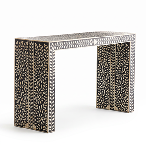 Modern Inlay Console <b>Table</b> Decorative Entryway Accent Desk Wooden Console for Living Room Apartment Hotel - Product Image 1