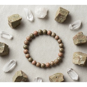Unakite Healing <b>Bracelet</b> Bohemian Style Handcrafted <b>Beaded</b> <b>Bracelet</b> Wholesale Natural Crystal <b>Bracelet</b> From India - Product Image 5