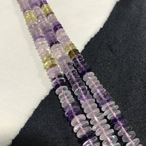 Cuentas de Piedra Rondelle Sueltas Semipreciosas 100% Naturales con Certificación IGI, 8-9mm, Grado AAA, Multicolor, Gemas Vivaaz con Efecto Fuego para Joyería - Product Image 3