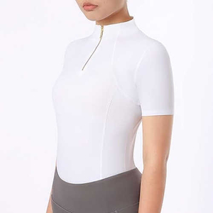 Camisetas de Compresión Personalizadas OEM, Tops con Logotipo Personalizado, Camiseta Ecuestre con Logotipo Personalizado para Mujer - Product Image 4