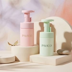 ขวดปั๊มโฟมล้างหน้าทรงกลม PET 100 มล. 150 มล. 200 มล. สีเขียว สีชมพู สำหรับโฟมล้างหน้า โรงงานเวียดนาม รับผลิตแบบ OEM ODM - Product Image 4