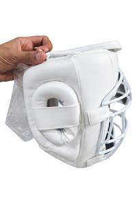 Compre Nuestro Casco Blanco con Rejilla Facial Extraíble - Product Image 2