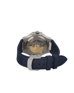 Nuevo Reloj de Lujo Personalizado con Correa de Diamantes de Cristal Mecánico y Moissanita para Hombre, Esfera con Fecha, Edición Limitada - Product Image 2