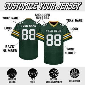 Maillot d'entraînement de football américain en polyester tricoté, prêt à l'emploi, personnalisation par broderie, directement de l'usine, livraison rapide - Product Image 6
