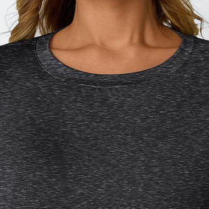 Collection Capsule – T-shirts d'été pour femmes, coupe classique, coton et polyester, col rond, écologiques, respirants, séchage rapide, manches courtes - Product Image 4