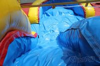 Parcours de Jeux Aquatiques Modulaire Gonflable avec Piste de Course, Décoration de Château Gonflable Extérieur, Petite Machine Distributrice pour Fête Foraine