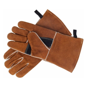 Gants de soudage en cuir de vachette renforcé haute performance, résistants aux flammes, antistatiques, robustes, pour la sécurité industrielle - Product Image 3
