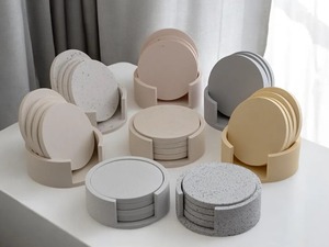 Ensemble de sous-verres en marbre de qualité supérieure, sous-verres en pierre naturelle avec finition polie lisse pour la table à manger à la maison, fournisseur en gros - Product Image 6