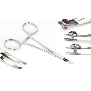 Pince plate manuelle en acier inoxydable pour ancrage dermique, outil de piercing corporel de précision, certification CE MOL Safety, produit le plus vendu - Product Image 6
