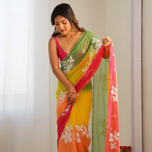 Dernier modèle de sari en soie Gajji Royal Export avec broderie élégante, doté d'un chemisier à séchage rapide et de qualité supérieure – idéal pour l'été. - Product Image 6