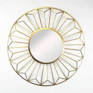 Metal Framed Mirrors Wall Decorative Wholesale Mirror Designs for Home Decoration Christmas Garlands & <b>Wreaths</b> - Product Image 3