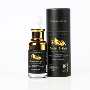Gotas de Shilajit Dorado 40ml, para Concentración Mental, Resistencia al Estrés, Alto Rendimiento y Mentes Apasionadas - Product Image 1