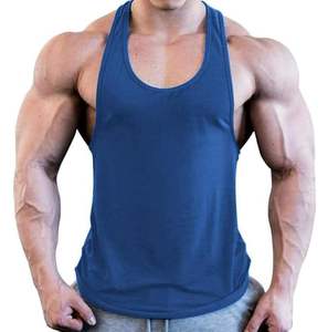 Gym Wear Factory <b>Cheap</b> Custom Logo Muscle Fit Breathable O-Neck Casual Plain Tank Top Sleeveless Workout 100% Cotton Men Made - Product Image 3