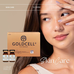 Ampolla Goldcell PDRN 5% Skin Booster, Suero de ADN de Salmón para Rostro, Hidratación Profunda, Reparación, Blanqueamiento, Esencia Iluminadora 5ml - Product Image 1