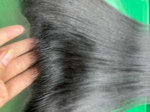 CDYHAIRVN Professionnel Transparent pour Frontal Cheveux Humains Naturels Lisses Raides, Raides comme des baguettes, Non Traités, Raie Libre, Nœuds Simples et Doubles - Product Image 3