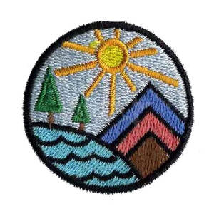 Patch brodé adhésif léger en matériau durable avec bordure Merrow, qualité supérieure, vente chaude - Product Image 3