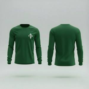 T-shirt à manches longues pour homme de qualité supérieure 2026, col rond, 100% coton, style décontracté surdimensionné personnalisé à la demande, RIVIAN ATLANTIC - Product Image 1