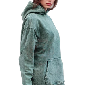Sudadera con Capucha Extra Grande de Algodón Grueso Lavado para Mujer, con Estilo Vintage para Ropa Casual - Product Image 5