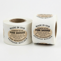 Étiquette enroulable pour pot à condiments, résistante à l'eau et à l'huile, impression personnalisée sur vinyle, emballage pour bouteilles de cuisine, impression d'autocollants
