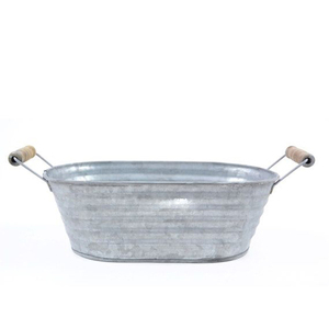 Seau vintage rustique en métal galvanisé, grand format, créatif, vierge pour sublimation, pour la décoration de la maison et de Noël, à vendre - Product Image 5
