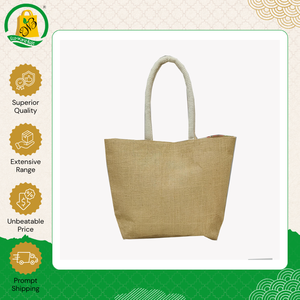 Oferta Especial en Bolsas de Compras Reutilizables Ecológicas 100% con Asas de Cinta de Algodón, Bolsa de Regalo de Yute con Patrón de Letras - Product Image 4