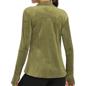 Veste de sport à manches zippées pour femmes haute qualité Gym entraînement entraînement vêtements de sport vestes haute Stretch Yoga vestes 2025 - Product Image 3