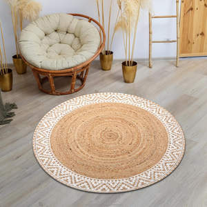 พรมปอกระเจา3ฟุตพรมทำมือทนทานต่อคราบของสัตว์เลี้ยงซักได้สีทึบสูงสำหรับทางเข้าห้องนั่งเล่น - Product Image 2