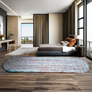 Alfombra de Yute Moderna Antideslizante, Ecológica, Hecha a Mano en India, con Diseño Único, Diferentes Colores y Formas Rectangulares para el Hogar - Product Image 4